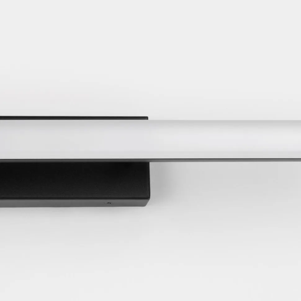 Applique da bagno moderno nera led 12w 3000k ip44