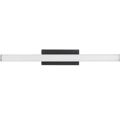 Applique da bagno moderno nera led 12w 3000k ip44
