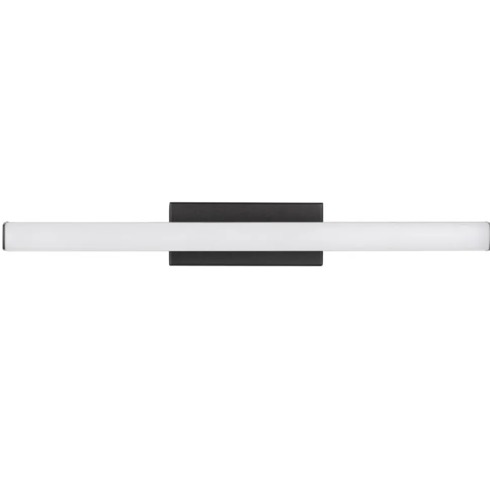 Applique da bagno moderno nera led 12w 3000k ip44
