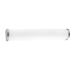 Applique da bagno vetro bianco dettagli nickel ip44