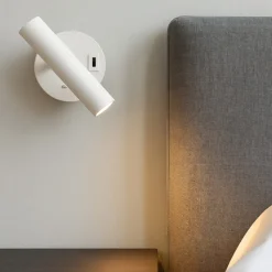 Applique da comodino bianco led 2w 3000 4000k vivida betu
