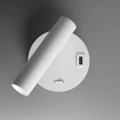 Applique da comodino bianco led 2w 3000 4000k vivida betu