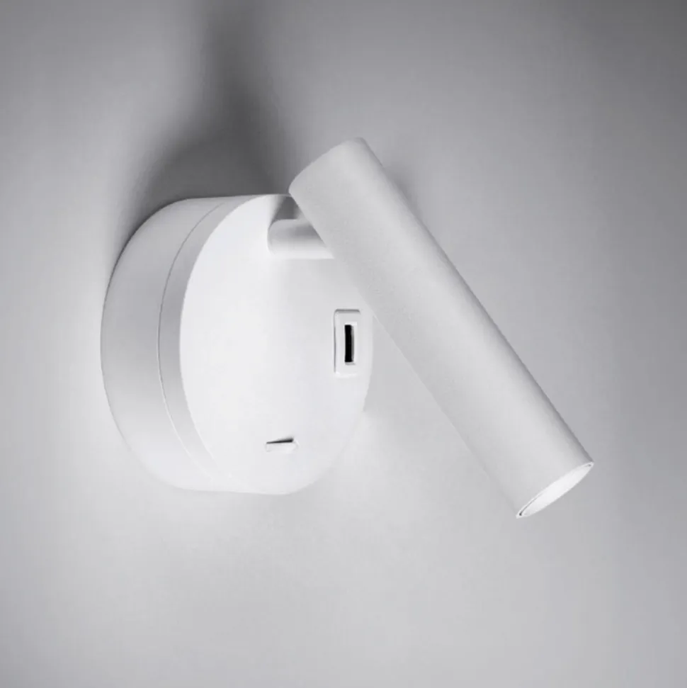 Applique da comodino bianco led 2w 3000 4000k vivida betu