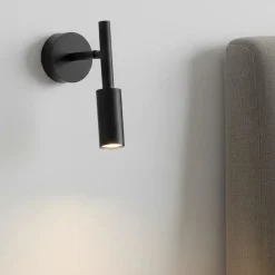 Applique da comodino camera da letto nero orientabile led 3000k