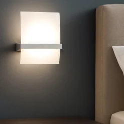 Applique da comodino legno argento toplight wood