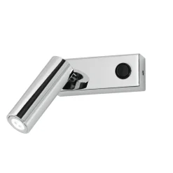 Applique da comodino luce orientabile 3000k cromo