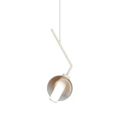 Applique da comodino luce pendente vetro bronzo v line top light