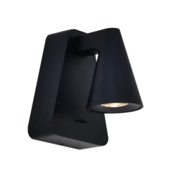 Applique da comodino nero led con interruttore per camera da letto