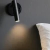 Applique da comodino orientabile nera led 2w 3000k 4000k vivida betu