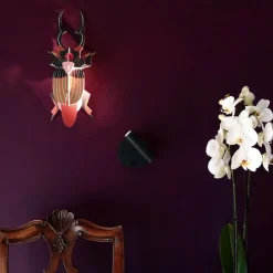 Applique da comodino orientabile nera led 2w 3000k 4000k vivida betu