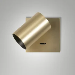 Applique da comodino orientabile con interruttore ottone ooro