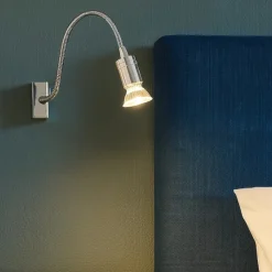 Applique da comodino per camera da letto braccio flessibile