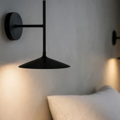 Applique da comodino poe led 3000k nera moderna