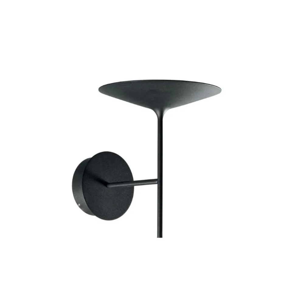 Applique da comodino poe led 3000k nera moderna