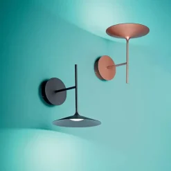 Applique da comodino poe led 3000k nera moderna