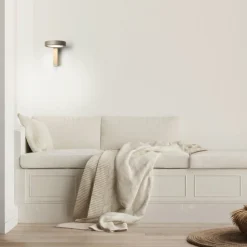 Applique da comodino vivida noxs sabbia orientabile led cct dimmerabile presa usb