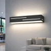 Applique da parete antracite rettangolare led 18w 3000k fabas luce bunny