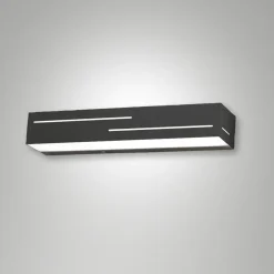 Applique da parete antracite rettangolare led 18w 3000k fabas luce bunny
