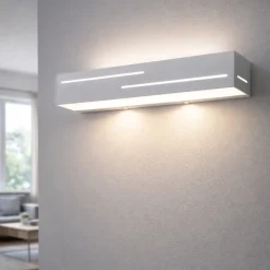 Applique da parete bianco banny fabas luce moderna led