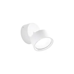 Applique da parete bianco led 12w 3000k orientabile isyluce focus var