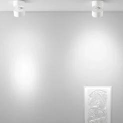 Applique da parete bianco led 12w 3000k orientabile isyluce focus var