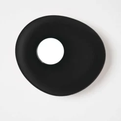 Applique da parete ceramica nera vivida reloaux