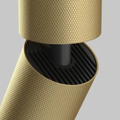 Applique da parete cilindro orientabile oro nero maytoni focus
