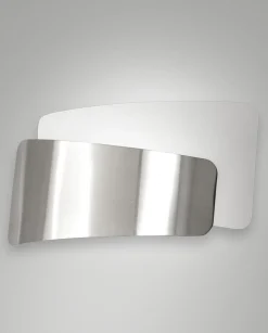 Applique da parete design moderna in vetro mettallo fabas luce slane