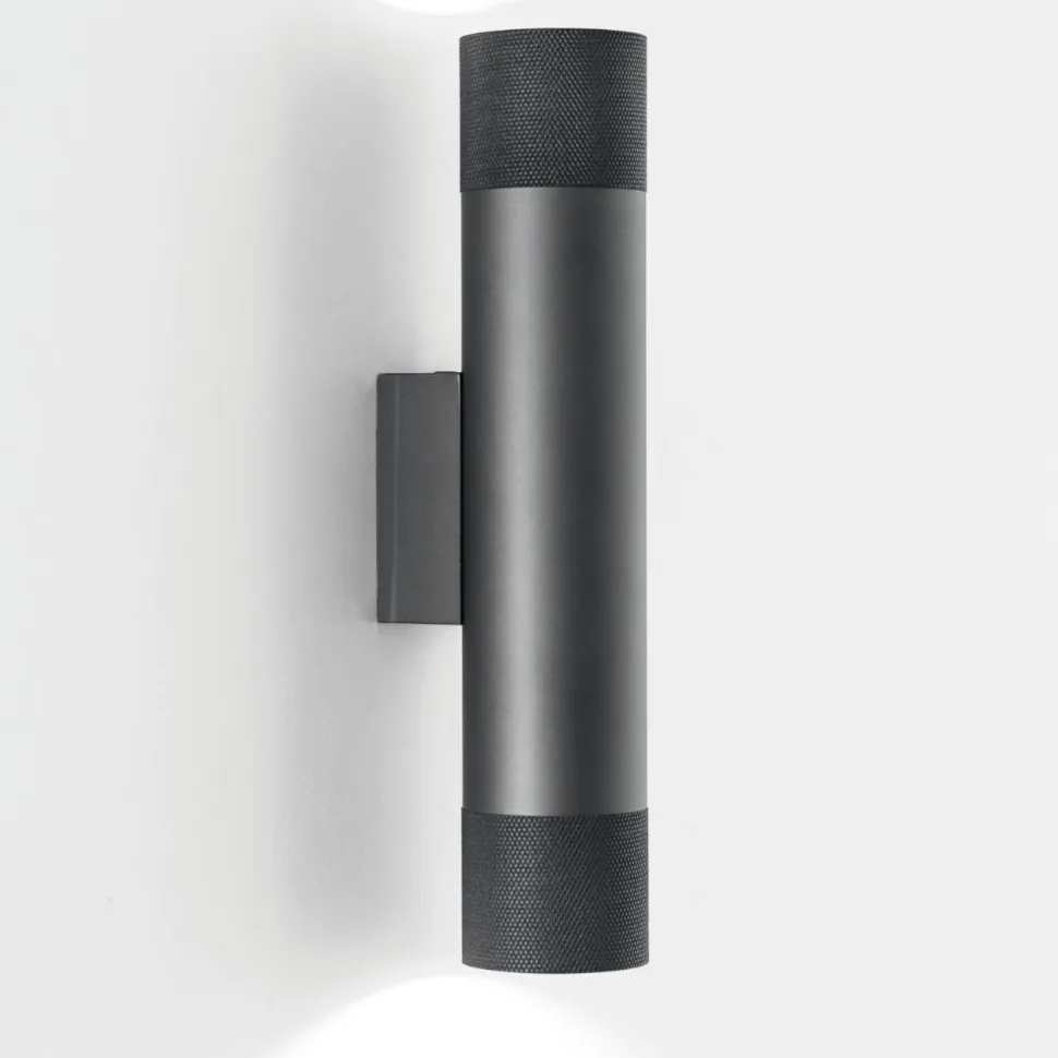 Applique da parete doppio fascio gu10 antracite vivida enigma