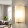 Applique da parete in vetro ambra maribel fabas luce
