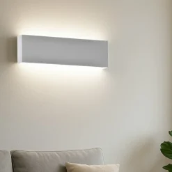 Applique da parete isyluce led 24w 3000k 4000k bianca rettangolare