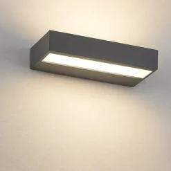 Applique da parete led 3000k linea light regolo antracite