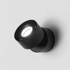 Applique da parete led 3000k nera orientabile vivida cyber