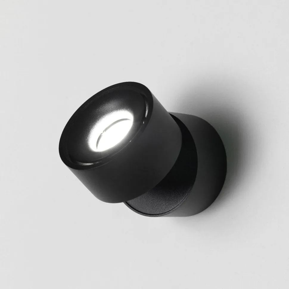 Applique da parete led 3000k nera orientabile vivida cyber