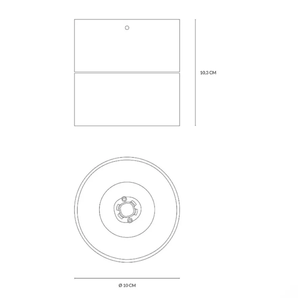 Applique da parete led 3000k nera orientabile vivida cyber
