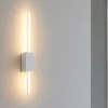 Applique da parete led 3000k ondaluce agos bianca minimalista orientabile