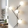 Applique da parete mikado miloox nero orientabile design moderno
