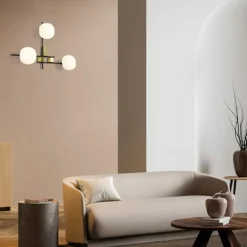 Applique da parete miloox lingotto moderna nero oro