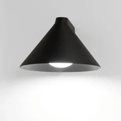 Applique da parete moderna cono antracite vivida luminelle
