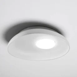 Applique da parete moderna ovale ceramica bianca vivida reloaux