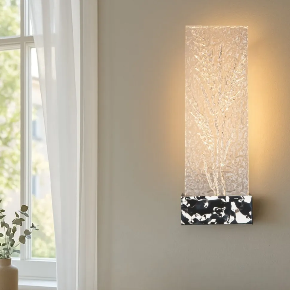 Applique da parete moderno led 3000k maytoni ornate cromo