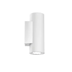 Applique da parete monoemissione birba linea light cilindro bianco gu10