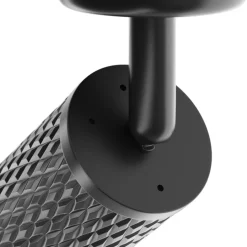 Applique da parete nero cilindro rigato orientabile maytoni focus