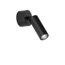 Applique da parete nero led 5w 3000k isyluce focus slim