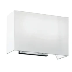 Applique da parete rettangolare tessuto bianco para hotel perenz