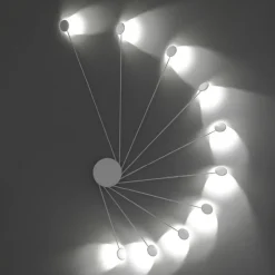 Applique da parete soffitto led 20w 3000k vivida helix bianco