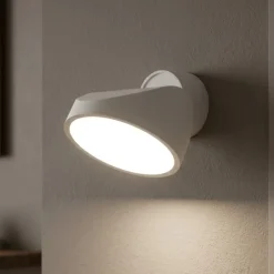 Applique da parete vivida tarp bianca luce led orientabile cct dimmerabile