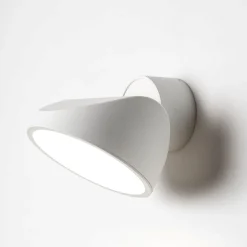 Applique da parete vivida tarp bianca luce led orientabile cct dimmerabile
