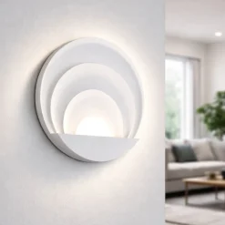 Applique design moderna da parete led 29w 3000k fabas luce sunrise