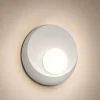 Applique di gesso bianca moderna design sforzin pitane diffusore in vetro